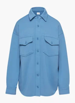 Free Terry Fleece Shirt Jacket