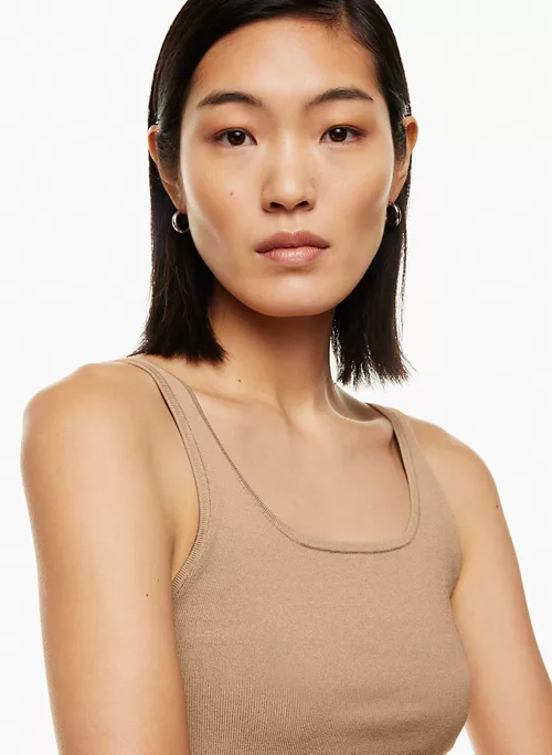 Sculpt Knit Squareneck Tank 3 Sculpt Knit Squareneck Tank - Image 3