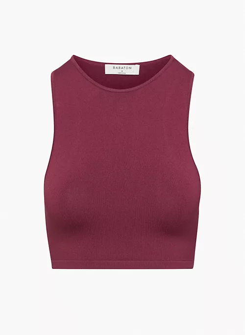 Sculpt Knit Racer Cropped Tank 6 Sculpt Knit Racer Cropped Tank - Image 6