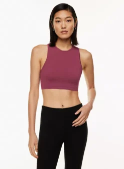 Sculpt Knit Racer Cropped Tank