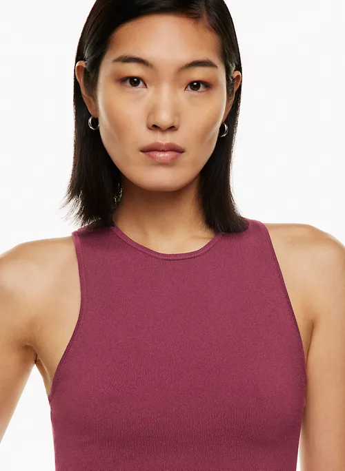 Sculpt Knit Racer Cropped Tank 2 Sculpt Knit Racer Cropped Tank - Image 2