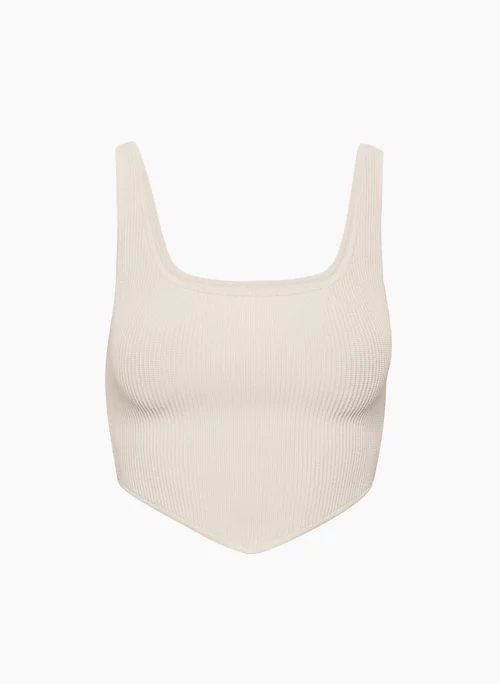 Sculpt Knit Squareneck Point Tank 6 Sculpt Knit Squareneck Point Tank - Image 6