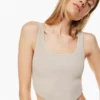 Sculpt Knit Squareneck Point Tank