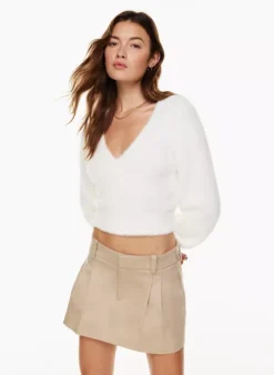 Kitten V-neck Sweater -Agolde Shop f22 02 a03 78864 3030 on d