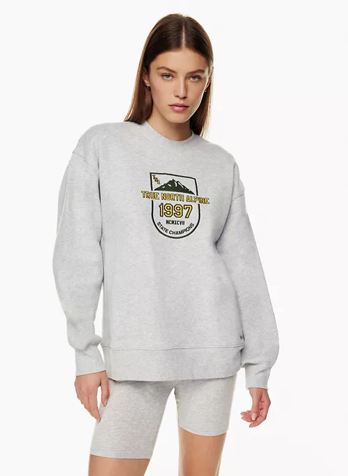 New Cozy Fleece Boyfriend Crew Sweatshirt 3 New Cozy Fleece Boyfriend Crew Sweatshirt - Image 3