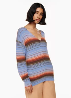 Hush Knit V-neck Sweater -Agolde Shop f22 07 a03 101605 27716 on c