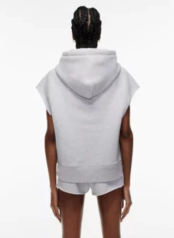 Cozy Fleece Boyfriend Sleeveless Hoodie -Agolde Shop s22 03 a03 95823 25117 on f