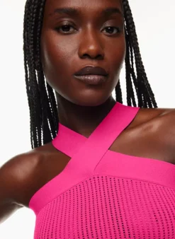 Sculpt Knit Criss Cross Cropped Tank -Agolde Shop s23 01 a03 106710 29512 on f