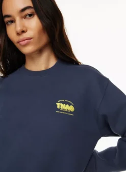 Cozy Fleece Perfect Crew Sweatshirt -Agolde Shop s23 03 a03 107392 30238 on e