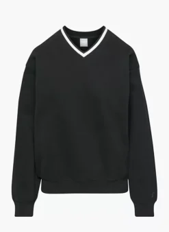 Cozy Fleece Boyfriend V-neck Sweatshirt -Agolde Shop s23 03 a03 82144 1539 off a