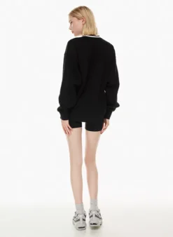 Cozy Fleece Boyfriend V-neck Sweatshirt -Agolde Shop s23 03 a03 82144 1539 on e