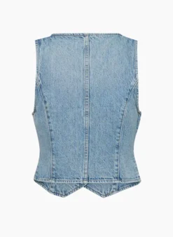 The 90s Mia Denim Vest -Agolde Shop s23 10 a02 110091 30426 off b