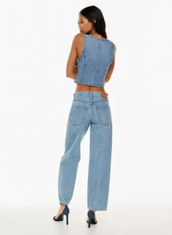 The 90s Mia Denim Vest -Agolde Shop s23 10 a02 110091 30426 on d